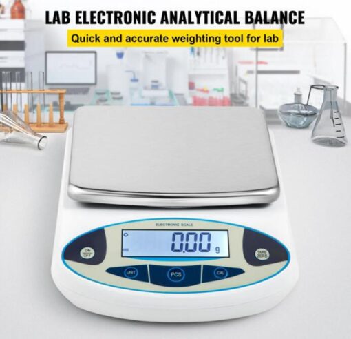 ZOCWJK Electronic Analytical Balance,0.01g High Precision Lab Scale,for Laboratory,Kitchen,Jewelry (5000g - Image 4