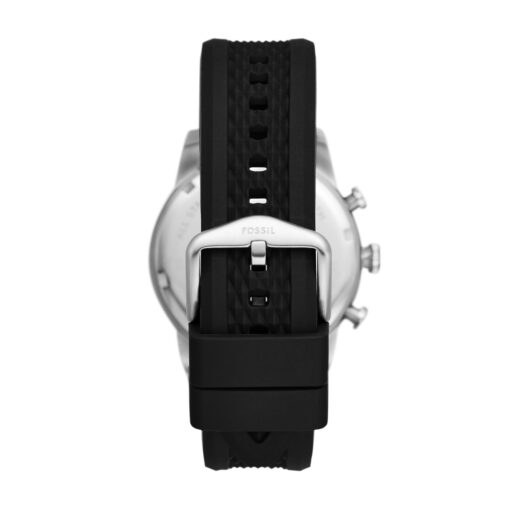 Fossil Men's Sport Tourer Quartz Stainless Steel Chronograph Watch, Color: Black Silicone (Model: FS6044) - Image 6