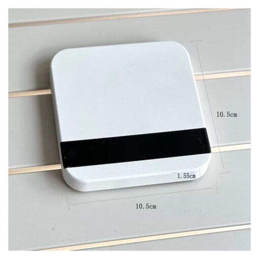 ZOCWJK Coffee Electronic Scale LED Intelligent Kitchen Scale with Time USB Mini Multi-Function Timer 2kg/0.1g(White - Image 3