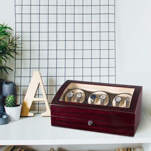JQUEEN Six Watch Winders 7 Storages with Three Quiet Mabuchi Motors - Image 4