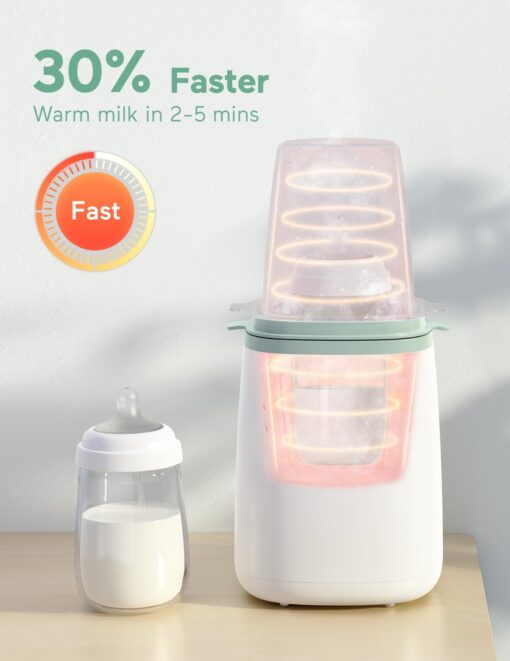 Momcozy 3 Layers Large Bottle Sterilizer and Dryer & Momcozy Bottle Warmer - Image 5