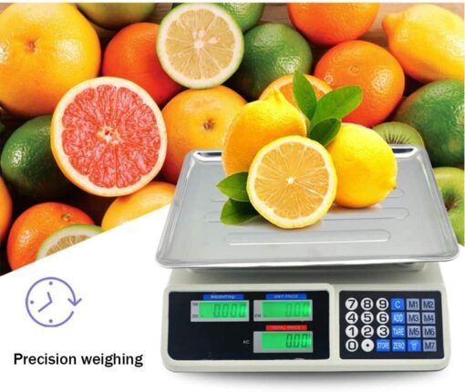 ZOCWJK Electronic Scales Portable Industrial Scales 304 Stainless Steel Electronic Kitchen Scale LCD Display Scales( - Image 2
