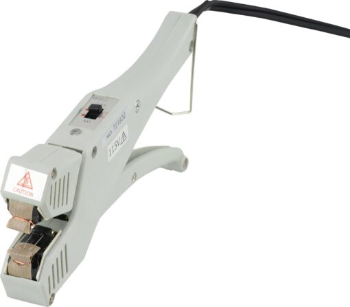 AIE AIE-772 Direct Heat Portable Handheld Clamshell Sealer; 14.5W; 10 mm Max Seal Length; 5 mm Seal Width; Up to 100 mm Max Material Thickness; High and Low-Temperature Control Switch; Power Light - Image 7
