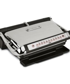 All-Clad Electric Indoor Grill, AutoSense Stainless Steel Panini Grill Press Sandwich Maker, Automatic 1800W Smokeless, Removable Plates, Dishwasher Safe