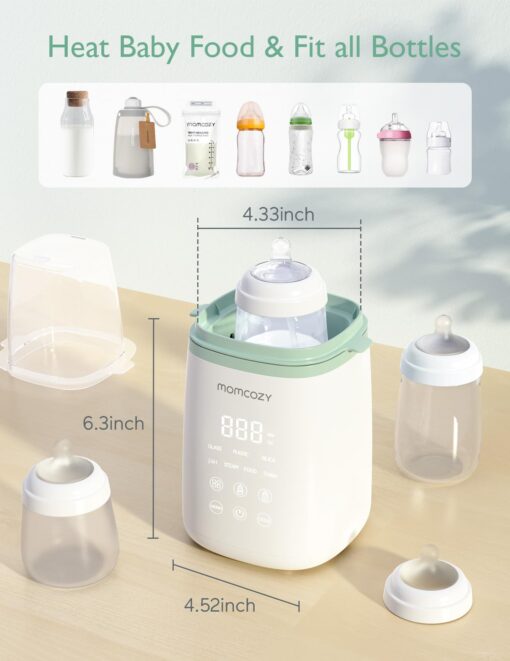 Momcozy 3 Layers Large Bottle Sterilizer and Dryer & Momcozy Bottle Warmer - Image 2