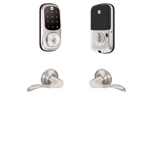 Yale Security B-YRD226-NR-NW-619 Yale Assure Lock Norwood Touchscreen Deadbolt with Matching Lever, Satin Nickel