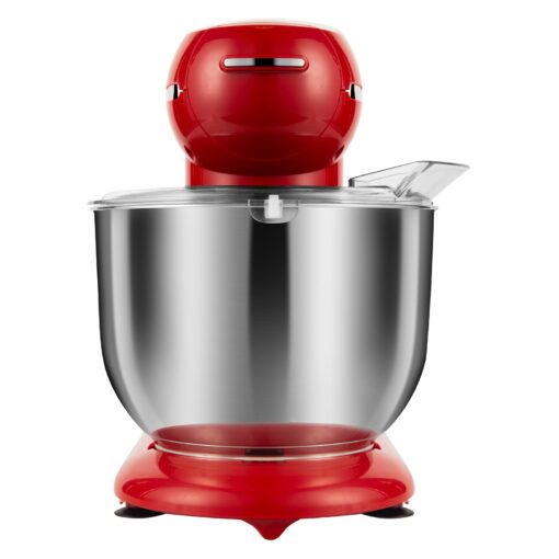 AIFEEL Stand Mixer,Electric Food Mixer with 7.5QT+5.5QT Two Stainless Steel Bowls, Tilt-Head Electric Kitchen Mixer with Dough Hook,Egg Whisk,Flat Beater,Splash Guard (Red) - Image 5