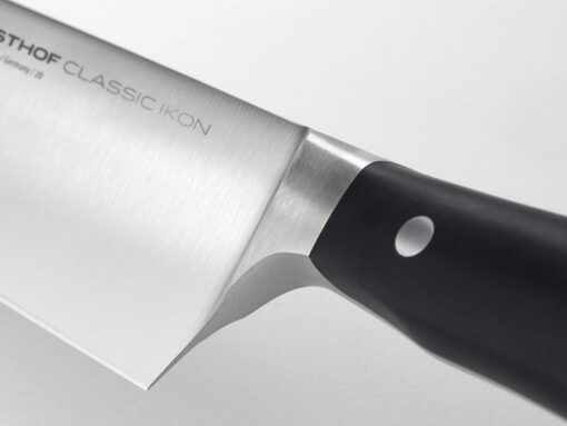 WÜSTHOF Classic IKON 5" Serrated Utility Knife, Black - Image 5