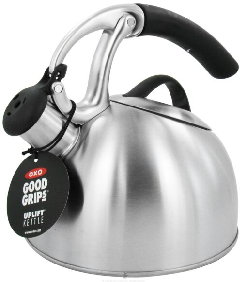OXO BREW Uplift Tea Kettle - Brushed Stainless Steel, 2 quarts