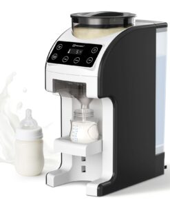 Mercalon Instant Formula Maker, Fast and Customizable Formula Dispenser Machine with Accurate Temperature Control for Baby, Automatic Powder Blending for All Brands of Bottle and Formula, Black/White
