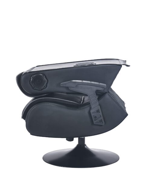 X Rocker Pro Lounging Video Gaming Pedestal Chair with Armrests, Built-In Audio & Vibration via Wireless Bluetooth, Foldable, Vegan Leather, 275 lbs Max, Black - Image 6