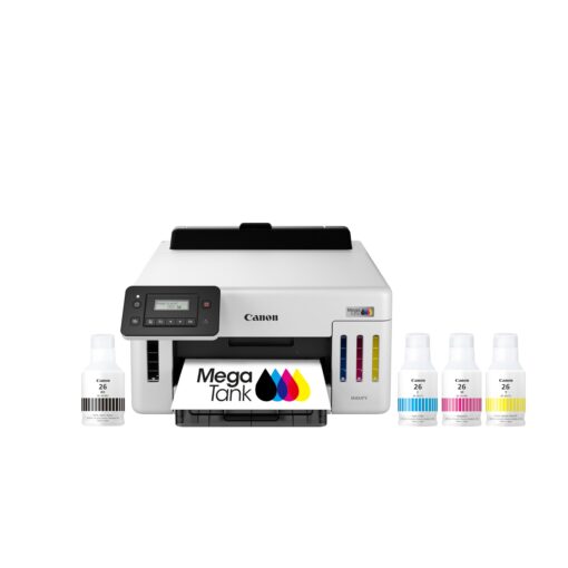 Canon MegaTank GX5120 Wireless Single Function Printer, Print Only for Small Office with Auto 2-Sided Printing, White