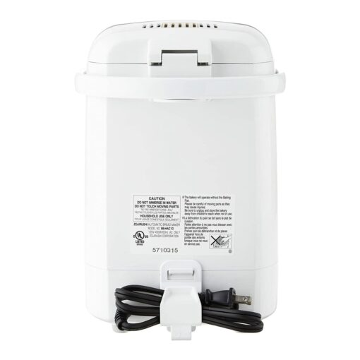 Zojirushi BB-HAC10 Home Bakery 1-Pound-Loaf Programmable Mini Breadmaker, White - Image 6