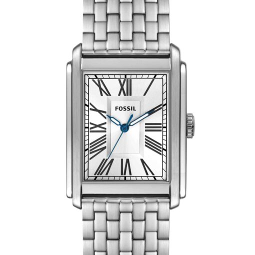 Fossil Men's Carraway Quartz Stainless Steel Three-Hand Watch, Color: Silver (Model: FS6008) - Image 5