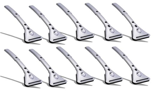 ZONETECH Heated Car Window Ice Scraper –Extendable Auto Windshield Frost Remover with LED Light,12V Plug into Cigarette Lighter Electric & Snow Removal Tools 10 Pack