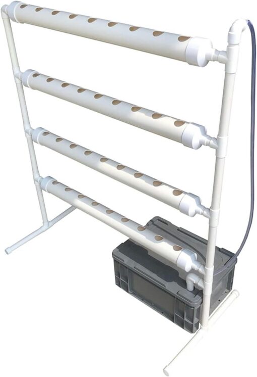 XENITE Hydroponics Growing System Hydroponic Grow Kit, 36 Holes Pipe Grow Kit Indoor Greenhouse Planting Box Gardening System Nursery Pot Hydroponic Rack Hydroponic Tower