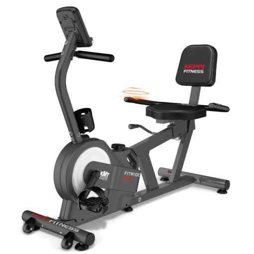 KeppiFitness Recumbent Exercise Bike with 8 Levels Magnetic Resistance for Cardio Workout for seniors at Home,380LB Weight Capacity Exercise Bike with Pulse Sensor,Digital Electronic Display,