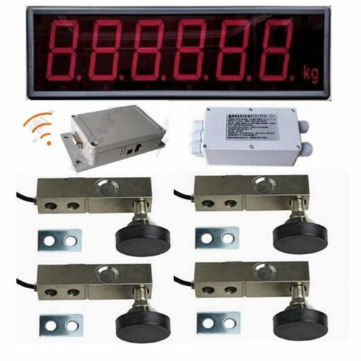 YZC-320C 3-inch Large Screen Display kit Loadometer Floor Scales Electronic Load Cells Platform Weighbridge (5Ton, 3-inch Screen Display+Wireless Connection)