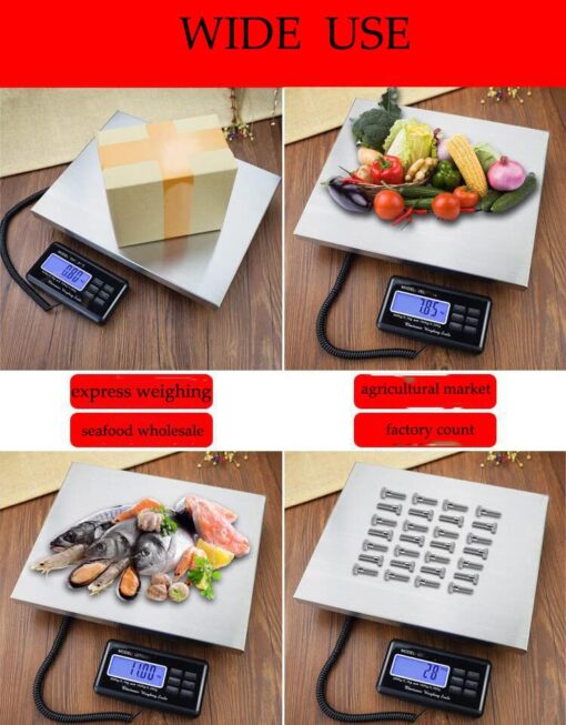 ZOCWJK Digital Kitchen Weighing Scales Electronic Table Scale,Portable Industrial Scale,Express Weighing Scale,Household Stainless Steel Baking,Multifunctional Table Scale,(Battery - Image 2