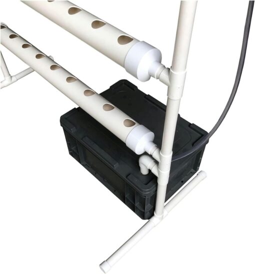 XENITE Hydroponics Growing System Hydroponic Grow Kit, 36 Holes Pipe Grow Kit Indoor Greenhouse Planting Box Gardening System Nursery Pot Hydroponic Rack Hydroponic Tower - Image 4