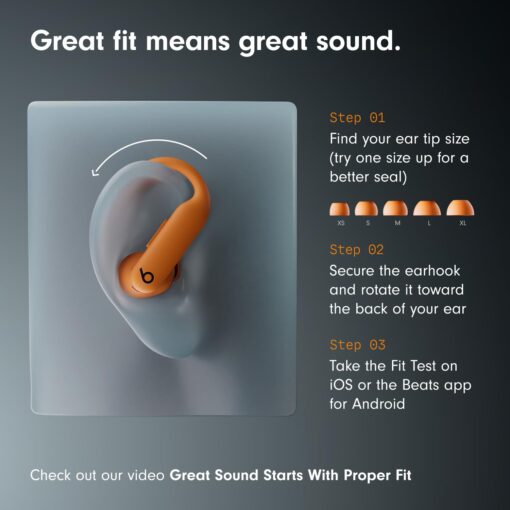 Beats Powerbeats Pro 2 Wireless Bluetooth Earbuds - Noise Cancelling, Heart Rate Monitor, IPX4, Up to 45H Battery & Charging Case, Works with Apple & Android - Electric Orange - Image 7
