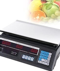 ZOCWJK Electronic Scales Digital Digital Commercial Price Scale Kitchen Scales, Digital Electronic Scale with LED Display, Market Scales for Supermarket Bulk Weighing, Frui(