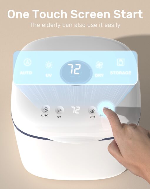 GROWNSY UV Sanitizer and Dryer, 4in1 Cleaner and Sanitizing Machine UV Sanitizer Box Household for Baby Bottles Toys Clothes Baby Stuff, for Family Toothbrush Beauty Tools Phone - Image 3