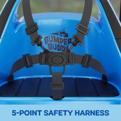 Bumper Buddy Ride On Electric Car for Kids & Toddlers, 12V 2-Speed, Ages 1 2 3 4 5 Year Old Boys - Remote Control, Baby Boy Riding Bumping Toy Gifts Cars, Toys Gift Toddler 12-18 Months Age Kid - Image 3