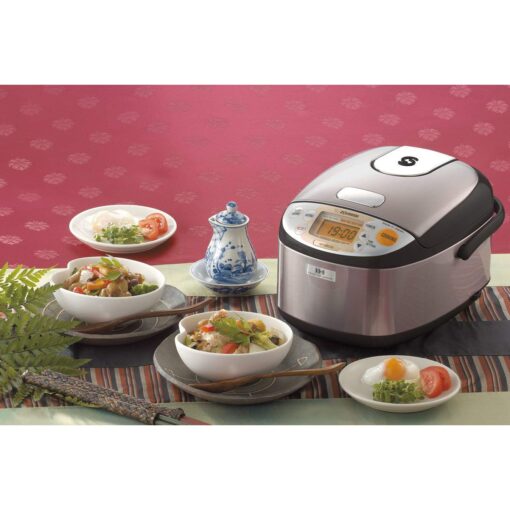 Zojirushi NP-GBC05XT Induction Heating System Rice Cooker and Warmer, 0.54 L, Stainless Dark Brown - Image 2