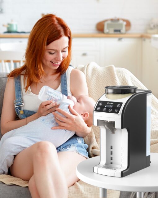 Mercalon Instant Formula Maker, Fast and Customizable Formula Dispenser Machine with Accurate Temperature Control for Baby, Automatic Powder Blending for All Brands of Bottle and Formula, Black/White - Image 4