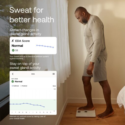 WITHINGS Body Comp - Scale for Body Weight and Complete Body Analysis, Wi-Fi & Bluetooth, Baby Weight Scale, Digital Scale, Accurate Visceral Fat, Heart Health, Scales Compatible with Apple, FSA/HSA - Image 3