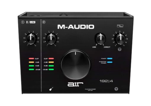 M-Audio USB C Audio Interface, XLR Condenser Microphone and Studio Headphones for Recording, Podcasting, Streaming with HD Sound - AIR192x4 VSPro - Image 8