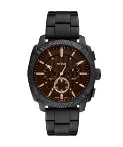 Fossil Men's Machine Chronograph Black Stainless Steel Watch