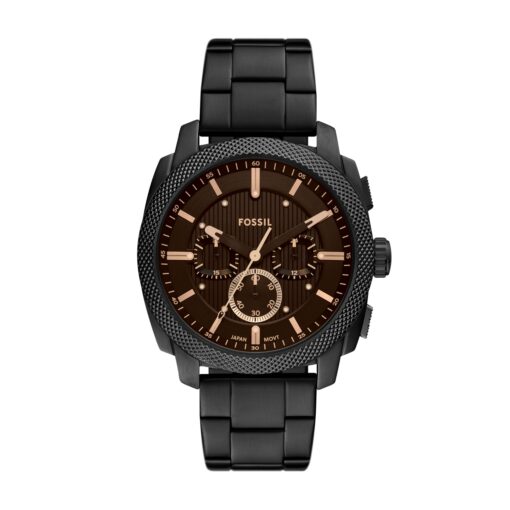 Fossil Men's Machine Chronograph Black Stainless Steel Watch