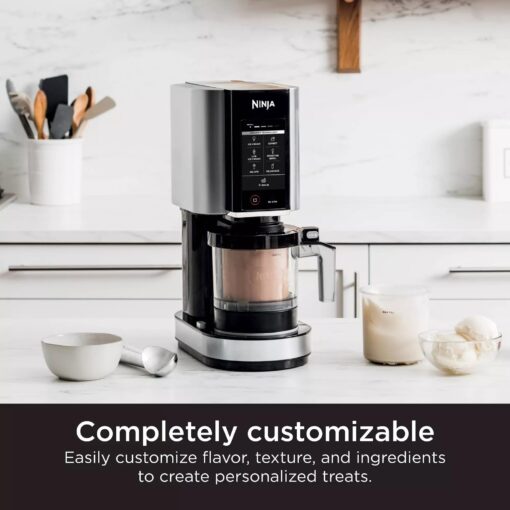 SharkNinja NC301 CREAMi 7-In-1 Ice Cream Maker with 7 Custom Frozen Treat Modes and Easy 3-Step Treat Preparation, Cloud Silver (Renewed) - Image 7