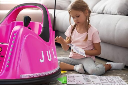 Bumper Buddy Ride On Electric Car for Kids & Toddlers, 12V 2-Speed, Ages 1 2 3 4 5 Year Old Boys - Remote Control, Baby Boy Riding Bumping Toy Gifts Cars, Toys Gift Toddler 12-18 Months Age Kid - Image 2