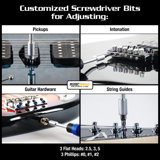 MusicNomad KEEP IT SIMPLE, SETUP (KISS)™ Starter Kit Bundle - 6 pc. Gauge Set, 26 pc. Guitar Tech Tool Set, 11 pc. Truss Rod Wrench Set (MN609) - Image 2