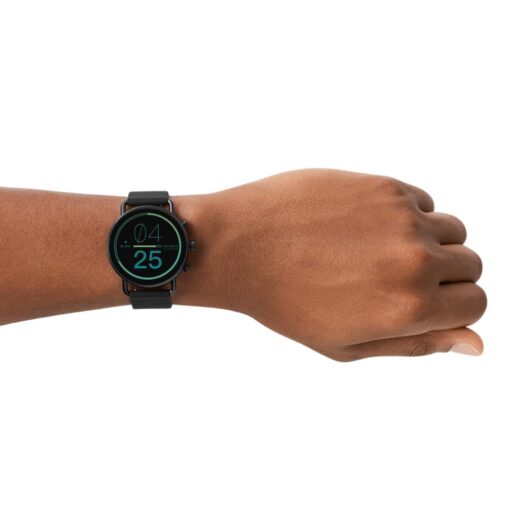 Skagen Falster Men's Gen 6 Stainless Steel Smartwatch Powered with Wear OS by Google with Speaker, Heart Rate, GPS, NFC, and Smartphone Notifications Color: Black (Model: SKT5303V) - Image 2