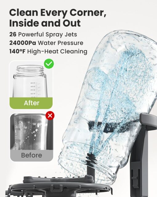 Grownsy EaseClean Bottle Washer Pro | All-in-One Bottle Washer and Sterilizer and Dryer | Baby Bottle Washer for Bottles, Pump Parts & Baby Essentials | Replaces Hand Washing - Image 6