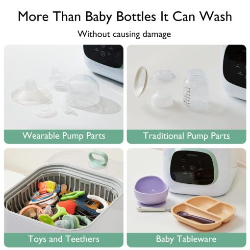 Momcozy KleanPal Pro Baby Bottle Washer & Momcozy Official Washing Block for Momcozy KleanPal Pro Baby Bottle Washer, 120 Tablets - Image 7