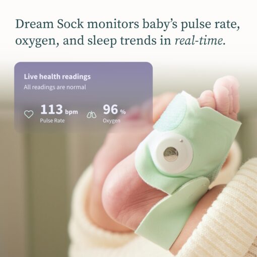 Owlet Dream Sock® - FDA-Cleared Smart Baby Monitor - Track Live Pulse (Heart) Rate, Oxygen in Infants - Receive Notifications - Image 6