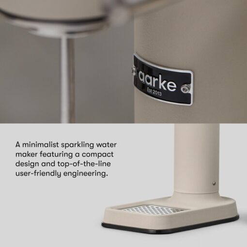 aarke Carbonator lll with CO2 Cylinder, Sparkling & Carbonation Water Machine, Stainless Steel with PET BPA-Free Reusable Bottle Volume 800 mL (Sand) - Image 8