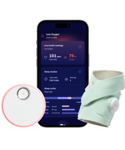Owlet Dream Sock® - FDA-Cleared Smart Baby Monitor - Track Live Pulse (Heart) Rate, Oxygen in Infants - Receive Notifications