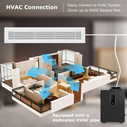 2025 Upgraded HVAC Scent Diffuser Machine 1000ML, Scent Air Machine with WiFi for Home, Hotel Diffuser Coverage 6000 Sq.Ft, Waterless Cold Air Aromatherapy Essential Oil Diffuser for Large Room - Image 4