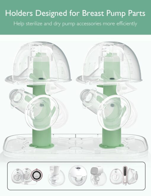Momcozy 3 Layers Large Bottle Sterilizer and Dryer, Fast Sterilize and Dry, Universal Bottle Sterilizer for All Bottles & Breast Pump Accessories, Touch Screen & Auto-Off Bottle Sanitizer - Image 5