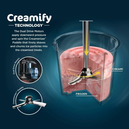 SharkNinja NC301 CREAMi 7-In-1 Ice Cream Maker with 7 Custom Frozen Treat Modes and Easy 3-Step Treat Preparation, Cloud Silver (Renewed) - Image 9