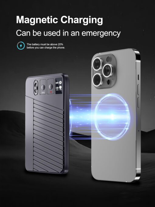 AI Voice Recorder - Record,Transcribe,Charge 3 in 1,Support 107 Languages,Avoid Missing Meeting Highlights,64 GB,ChatGPT Driven AI Summarization,App Control,Mind Mapping,Bluetooth Distance 50ft - Image 2