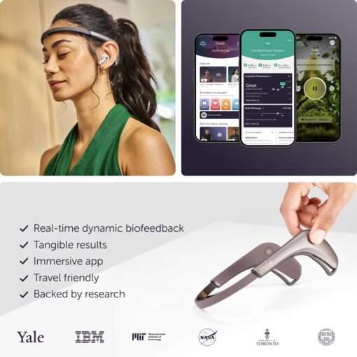 MUSE 2: Smart Meditation Headband | Mindfulness & Relaxation Aid with Real-Time Sound Feedback | Multi Sensor Biofeedback Devices for Home Use with Responsive Sound Feedback Guidance - Image 3