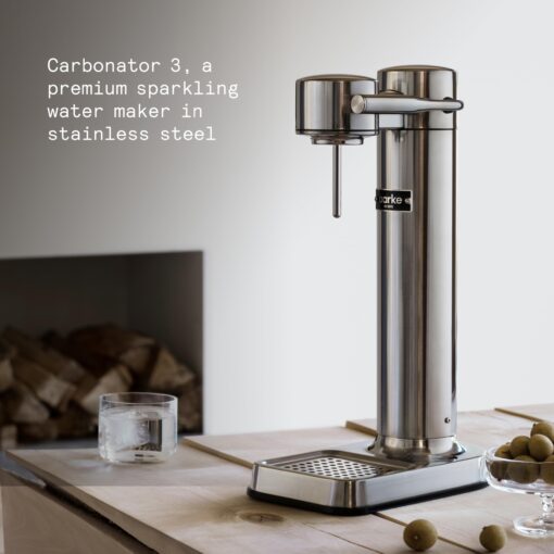 aarke - Carbonator III Premium Carbonator-Sparkling & Seltzer Water Maker-Soda Maker with PET Bottle (Stainless Steel) - Image 8
