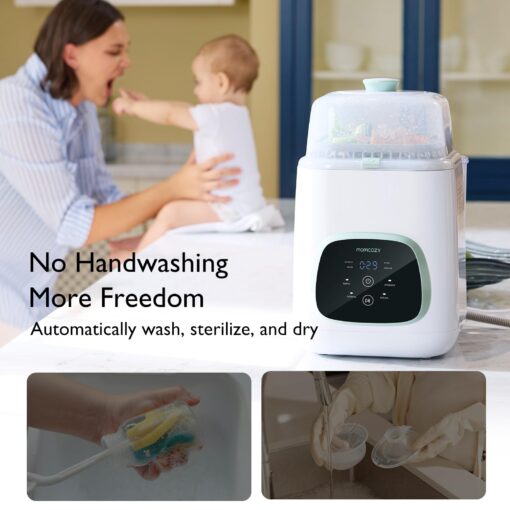 Momcozy KleanPal Pro Baby Bottle Washer & Momcozy Official Washing Block for Momcozy KleanPal Pro Baby Bottle Washer, 120 Tablets - Image 9